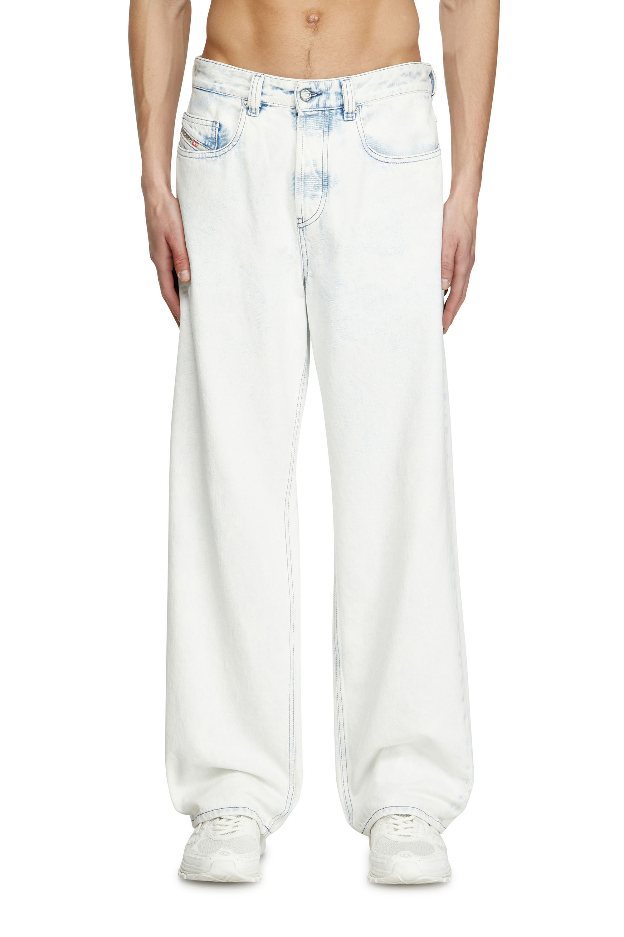 Diesel - Relaxed Jeans 2001 D-Macro 09L80 Hombre, Azul Claro - 3