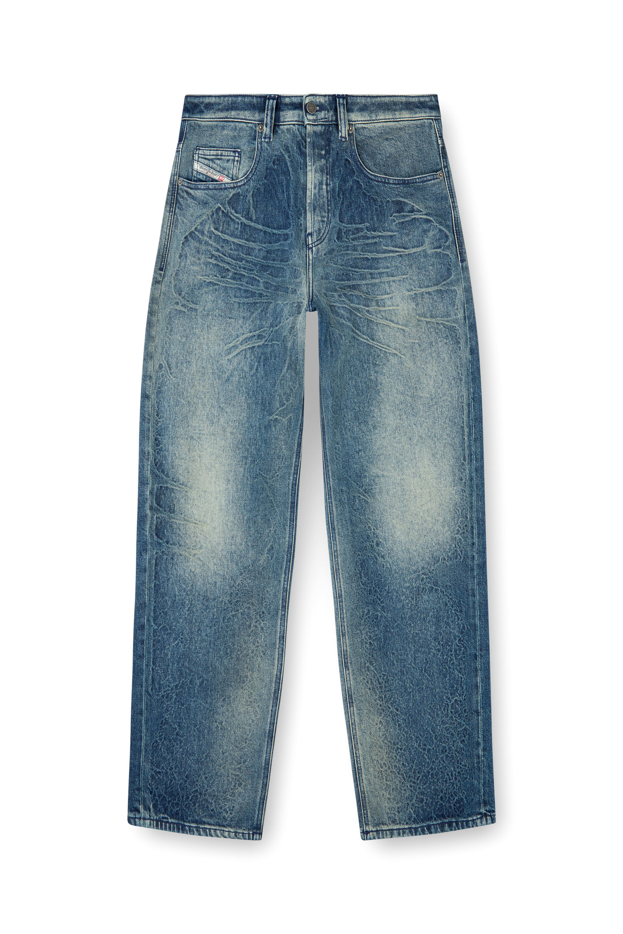 Diesel - Relaxed Jeans 2001 D-Macro 007BG Hombre, Azul Oscuro - 2