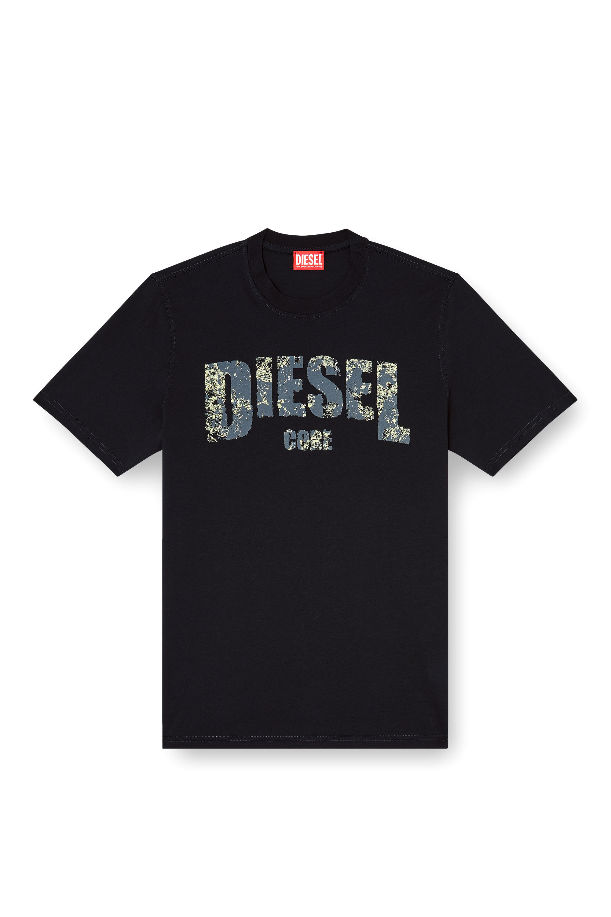 Diesel - T-ADJUST-R25, Camiseta con estampado Diesel Core Hombre in Negro - 2