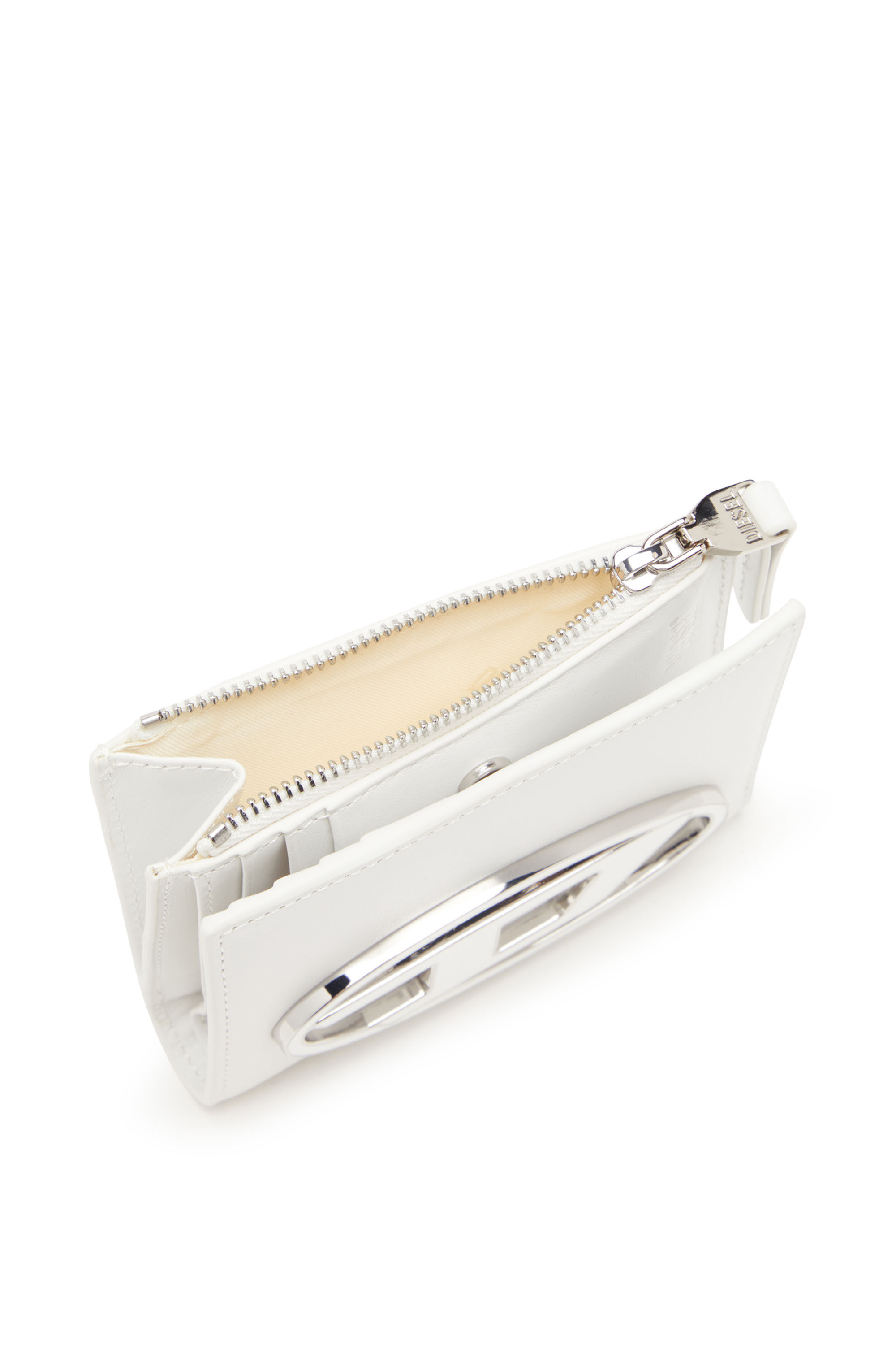 Diesel - 1DR BI-FOLD ZIP II, Tarjetero de cuero Mujer in Blanco - 4