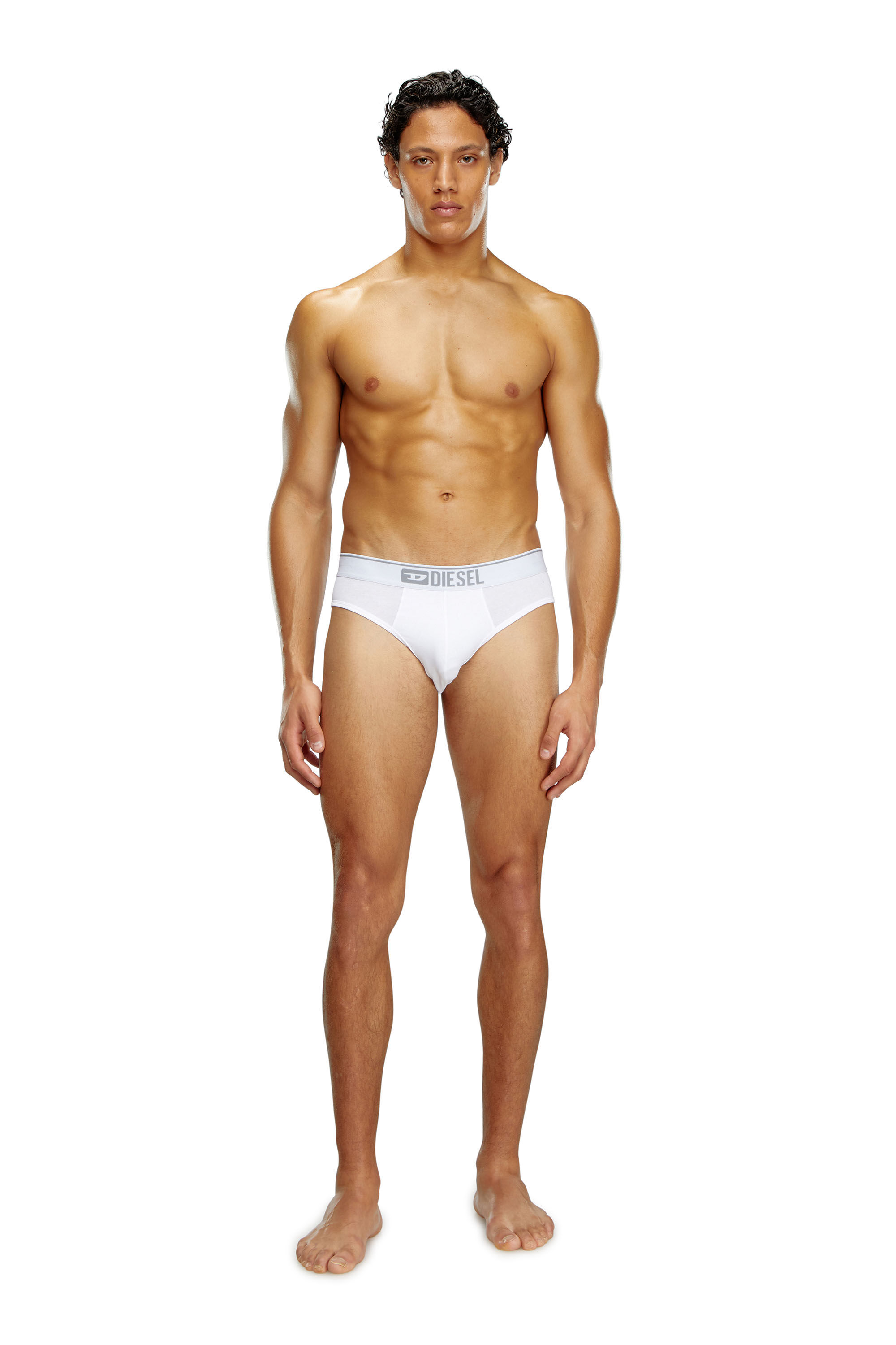 Diesel - UMBR-ANDRETHREEPACK, Paquete de tres slips lisos con logotipo Hombre in Multicolor - 1
