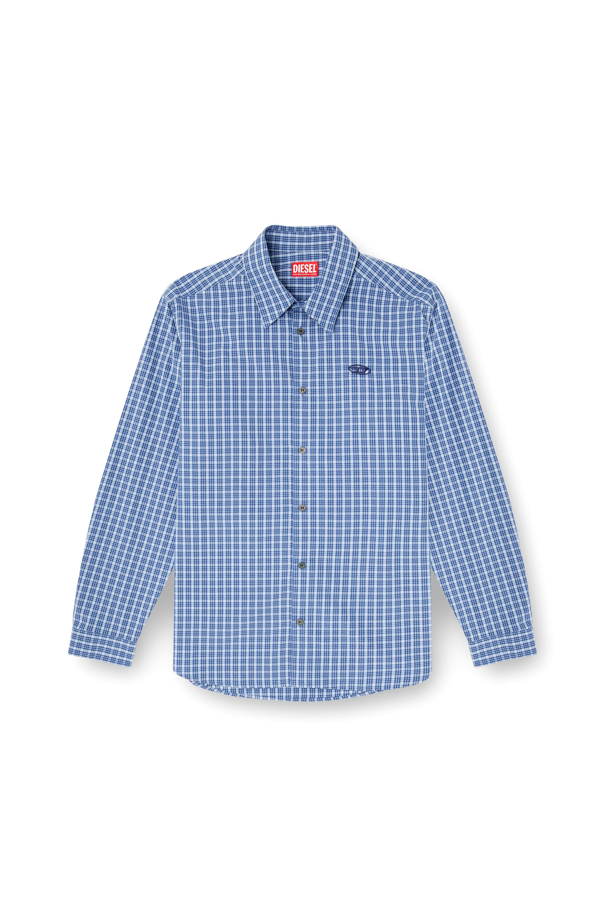 Diesel - S-SIMPLY-DLBV, Camisa cuadros con bordado oval D Hombre in Multicolor - 2