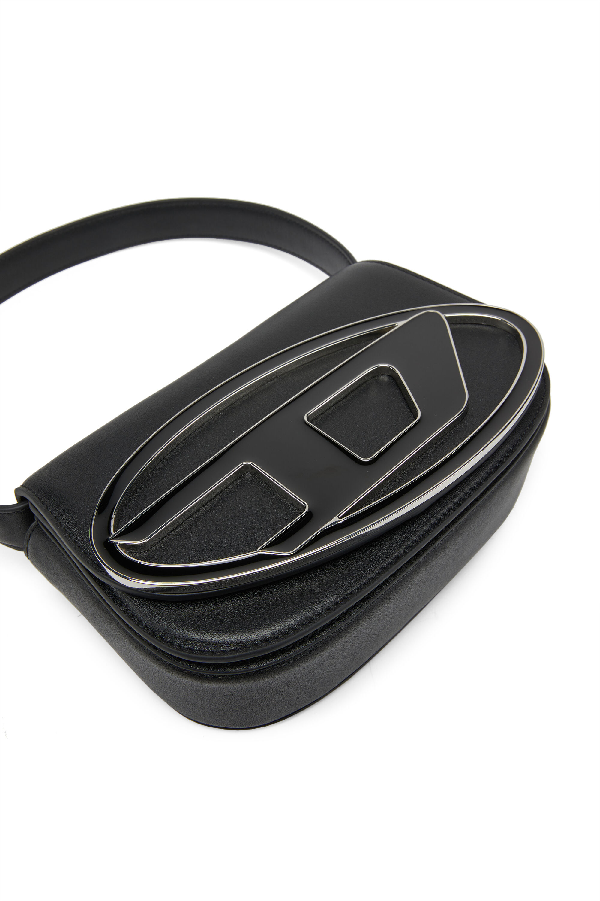 Diesel - 1DR, 1DR-Bolso icónico de hombro de cuero napa Mujer in Negro - 2