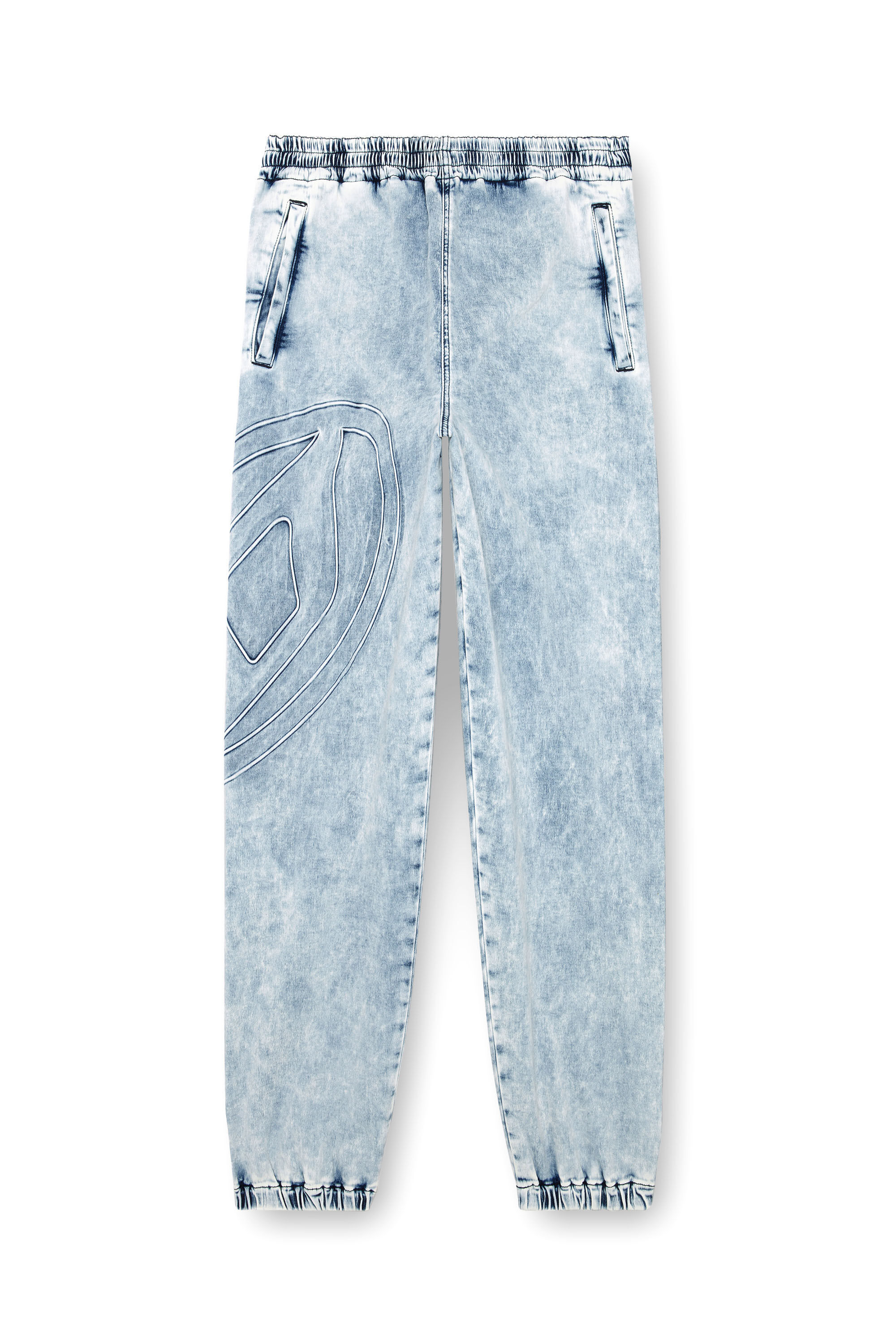 Diesel - Slim D-Labb Track denim 0CBDN Unisex, Azul Claro - 2