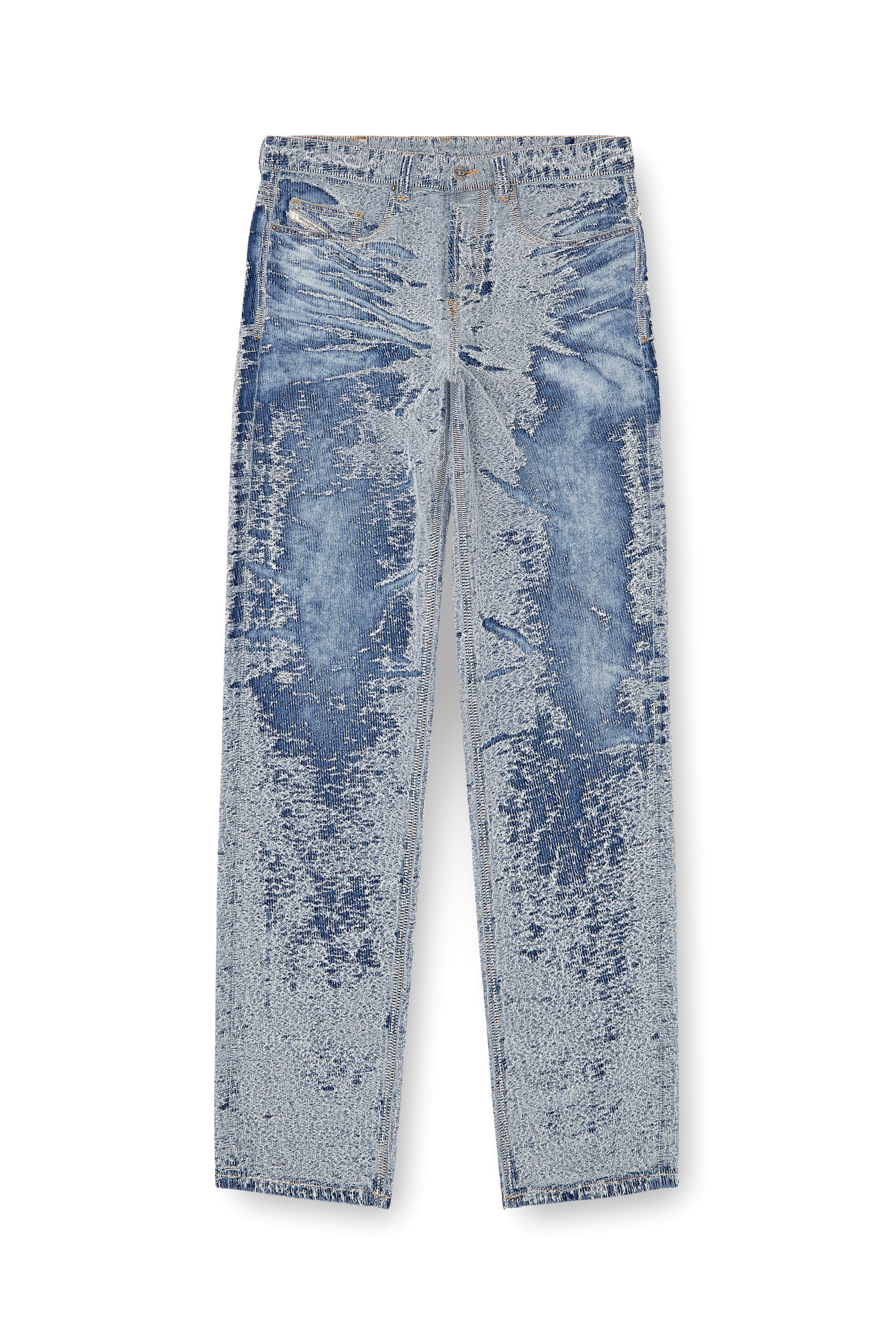 Diesel - Relaxed Jeans 2001 D-Macro 007W4 Hombre, Azul medio - 2