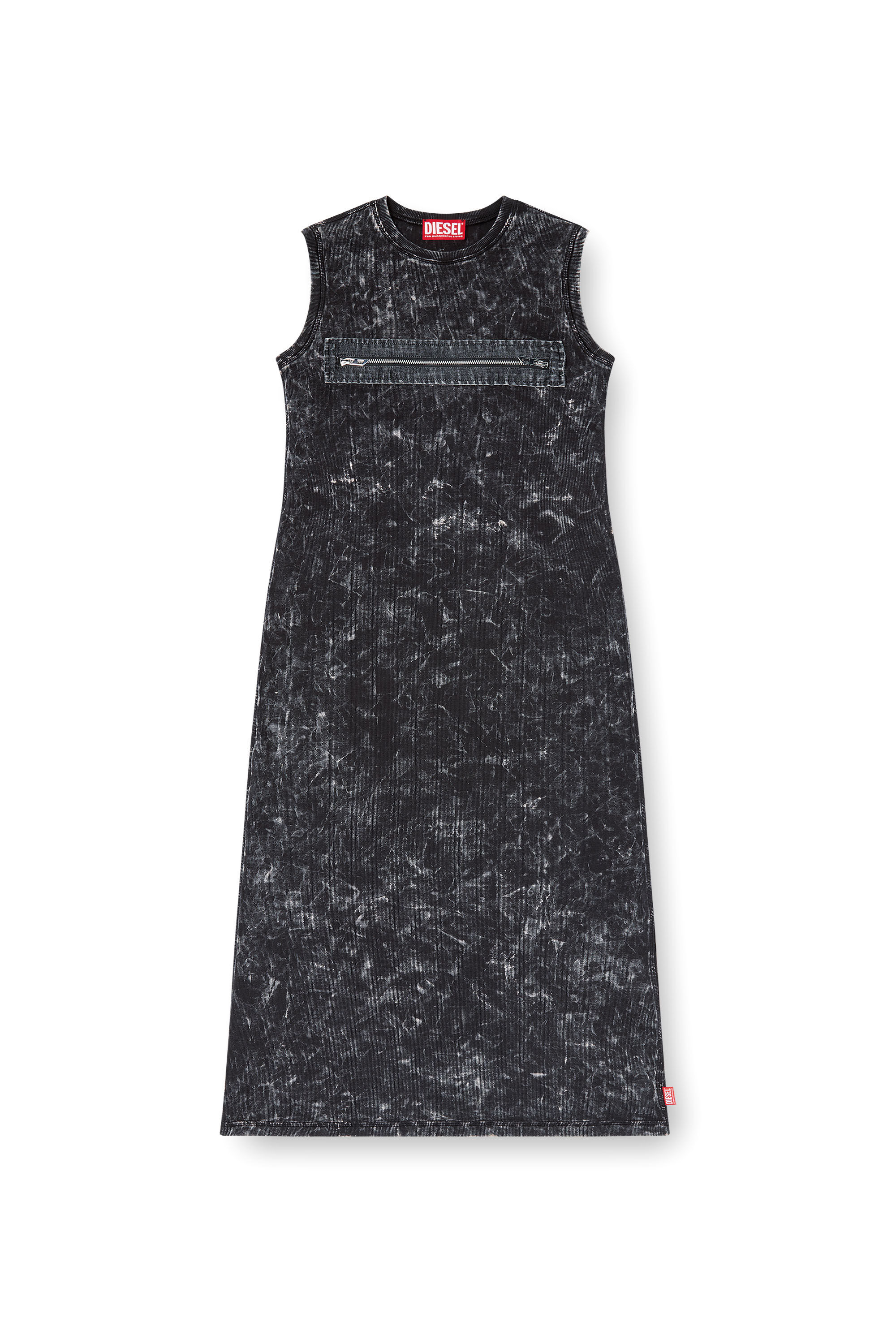 Diesel - D-PRA, Vestido sin mangas con detalle de cremallera Mujer in Negro - 2