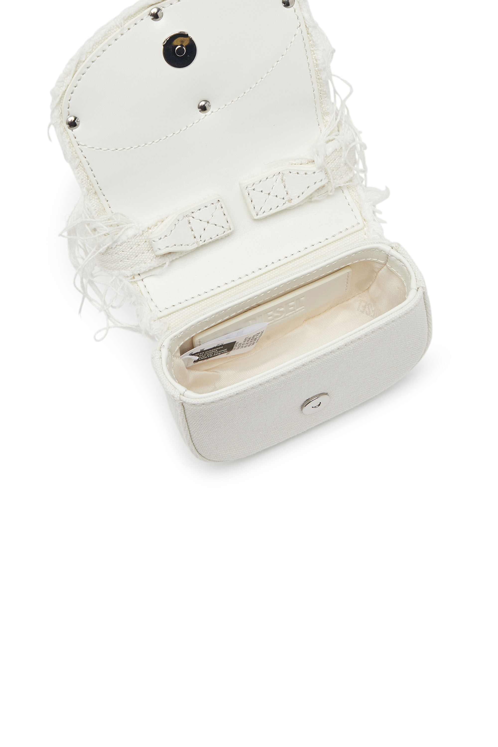 Diesel - 1DR XS, 1DR XS-Minibolso icónico de lona y cuero Mujer in Blanco - 5