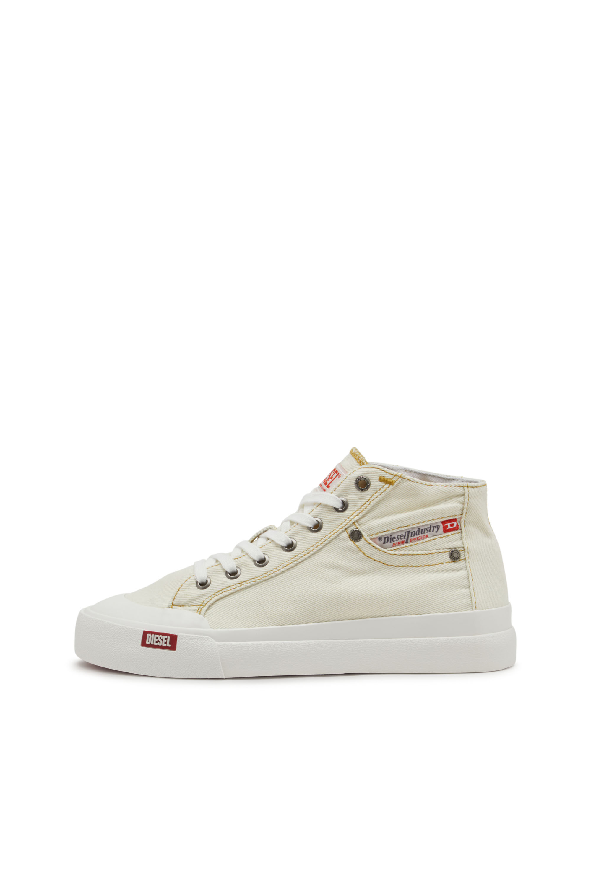 Diesel - S-ATHOS NMD W, S-Athos-Deportivas altas de denim con detalle de bolsillo Mujer in Blanco - 7