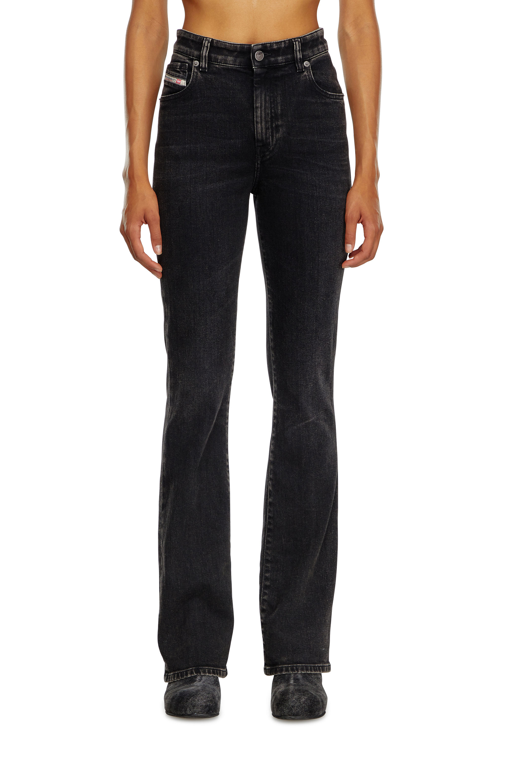 Diesel - Bootcut Jeans 2003 D-Escription 09I30 Mujer, Negro/Gris oscuro - 2