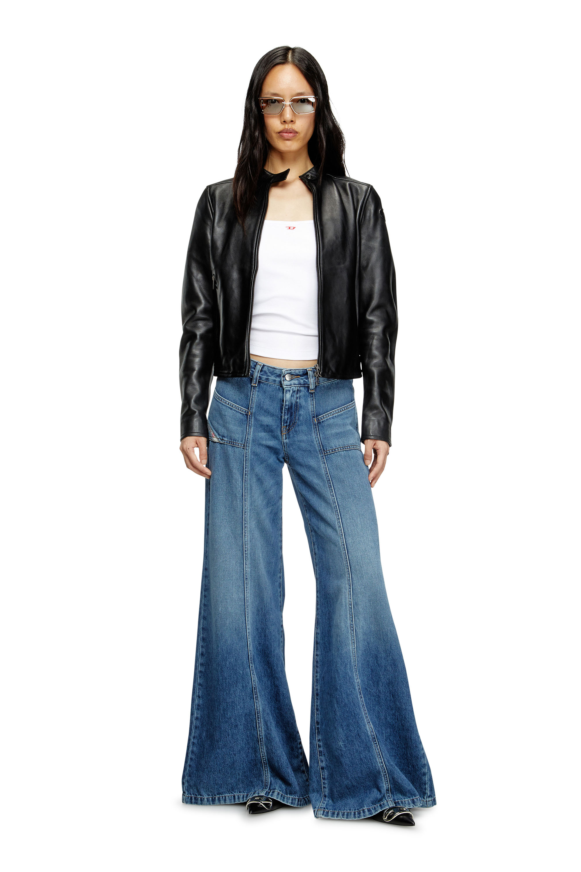 Diesel - Flare Jeans D-Akii 09M56 Mujer, Azul medio - 2