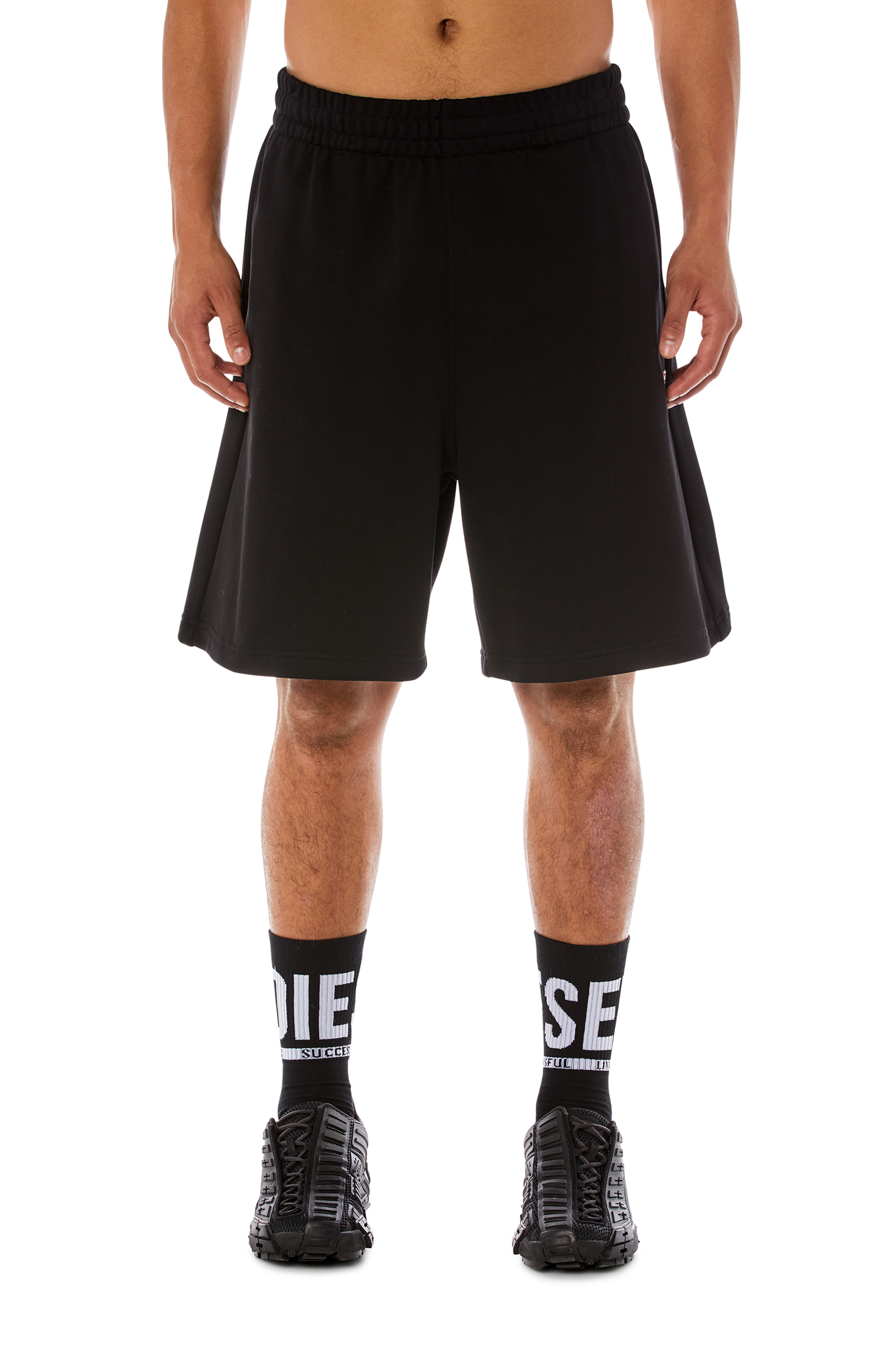 Diesel - P-BISC-D, Pantalón corto de chándal con parche D Hombre in ToBeDefined - 1