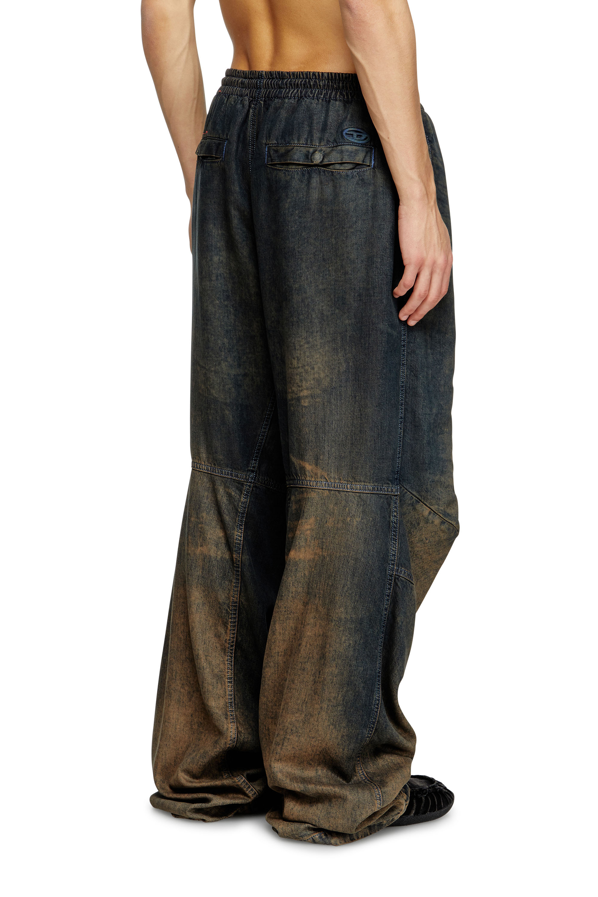Diesel - Relaxed Jeans D-Pari 068TF Hombre, Azul Oscuro - 4