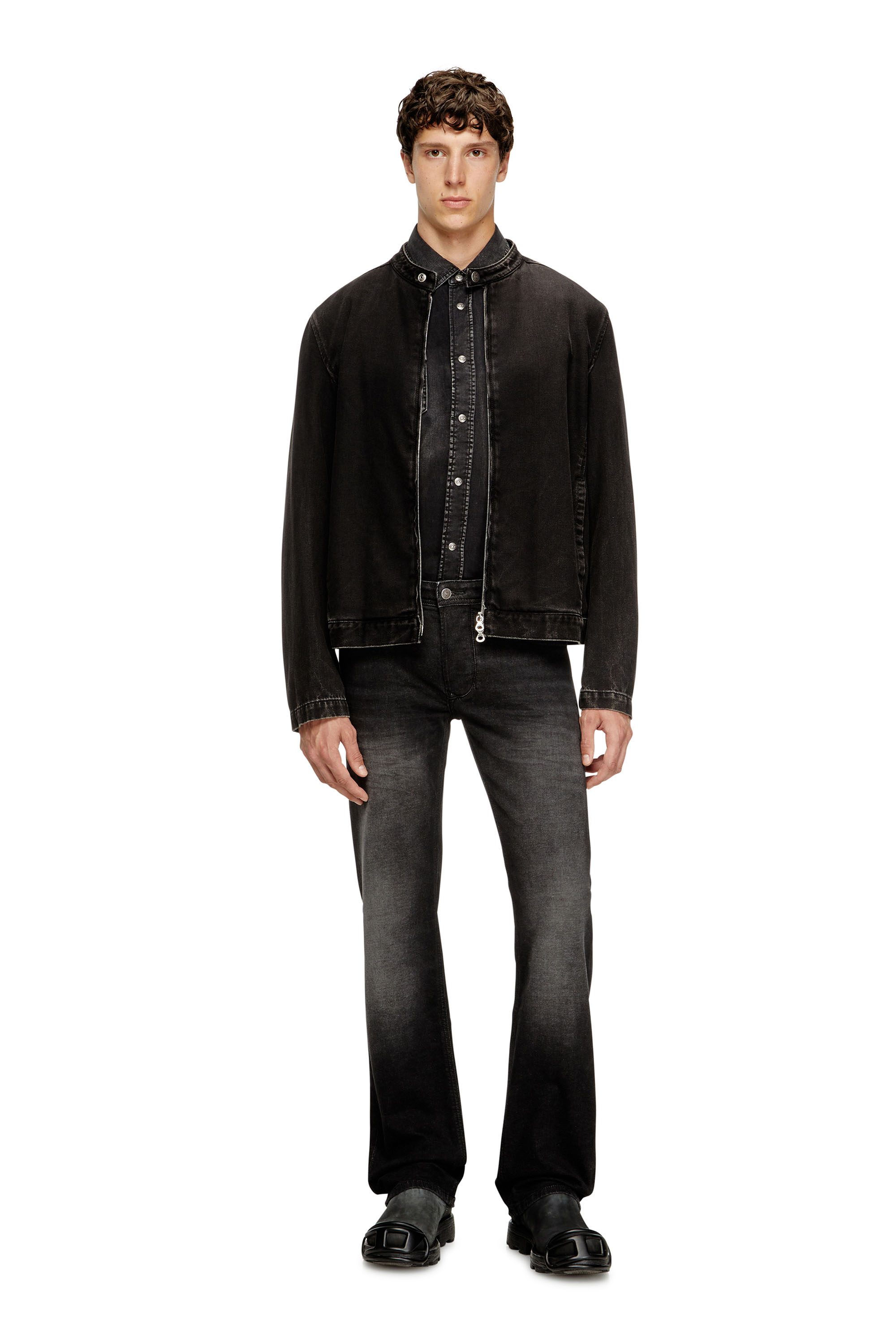 Diesel - Regular Jeans 1985 Larkee 0DBDT Hombre, Negro/Gris oscuro - 2
