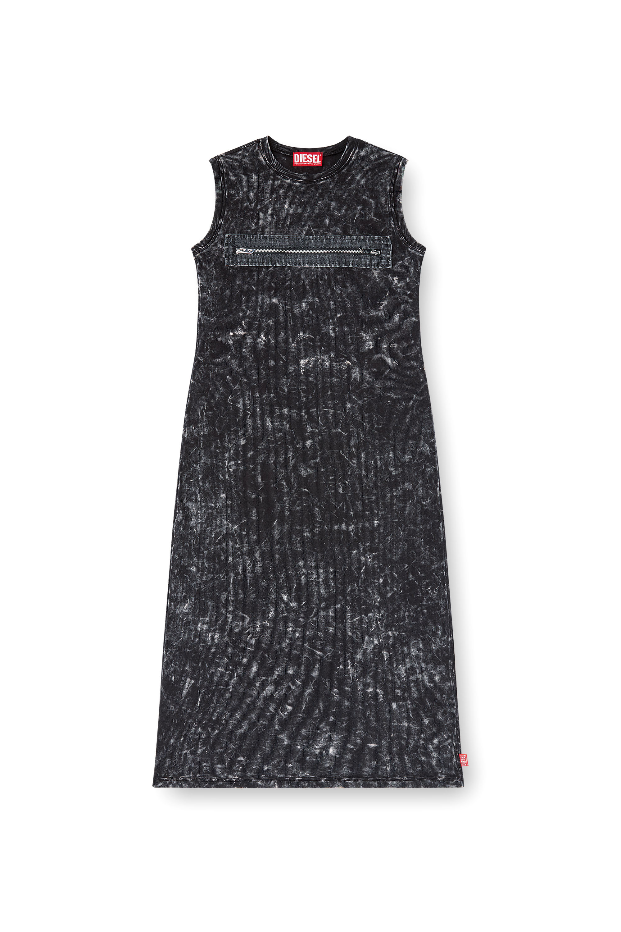 Diesel - D-PRA, Vestido sin mangas con detalle de cremallera Mujer in Negro - 3