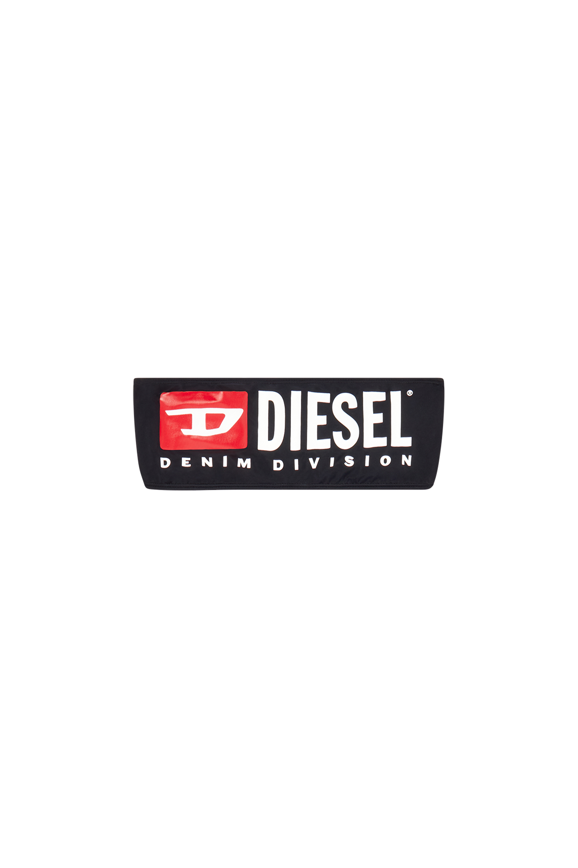 Diesel - BFB-BRYNA, Sujetador de bikini bandeau con logotipo grande Mujer in Negro - 4