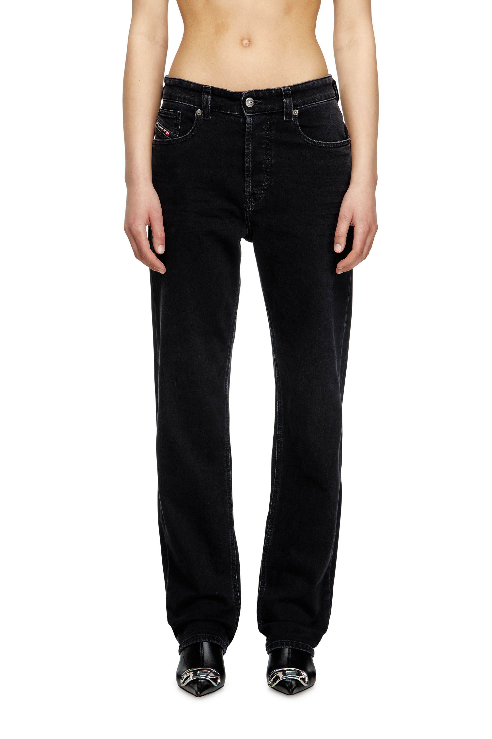 Diesel - Regular Jeans 1988 D-Ark 09M69 Mujer, Negro/Gris oscuro - 2