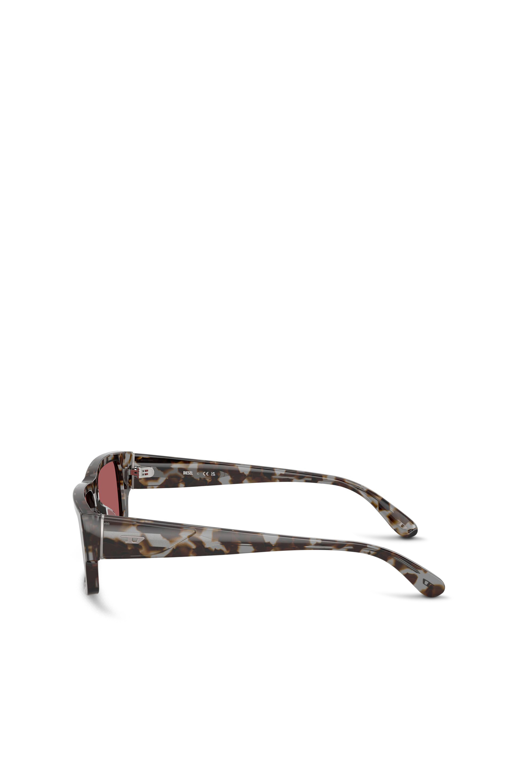 Diesel - 0DL2003 SIZE 57, Gafas rectangulares Hombre in Rojo - 3