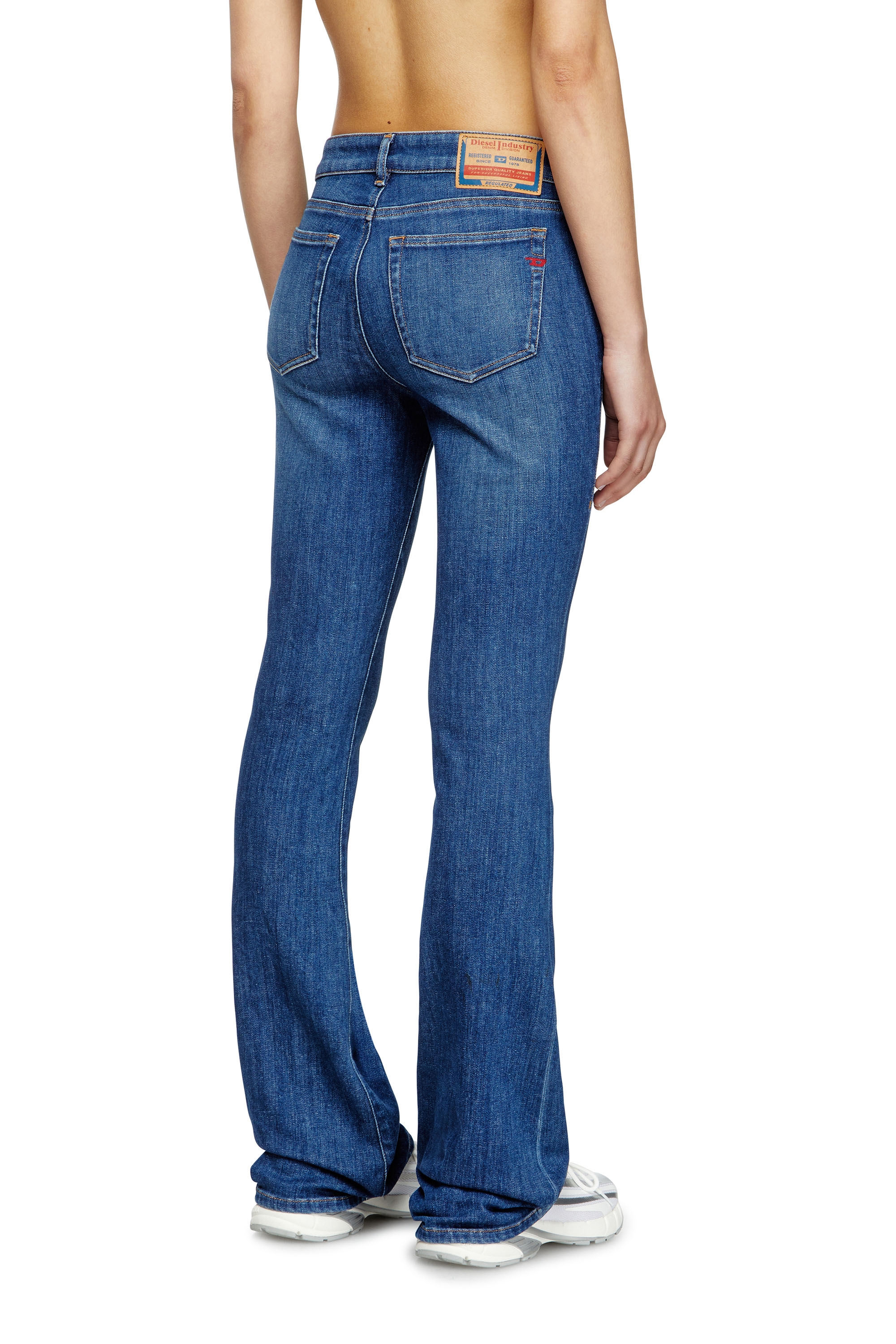 Diesel - Bootcut Jeans 1969 D-Ebbey 0DBDN Mujer, Negro/Gris oscuro - 3