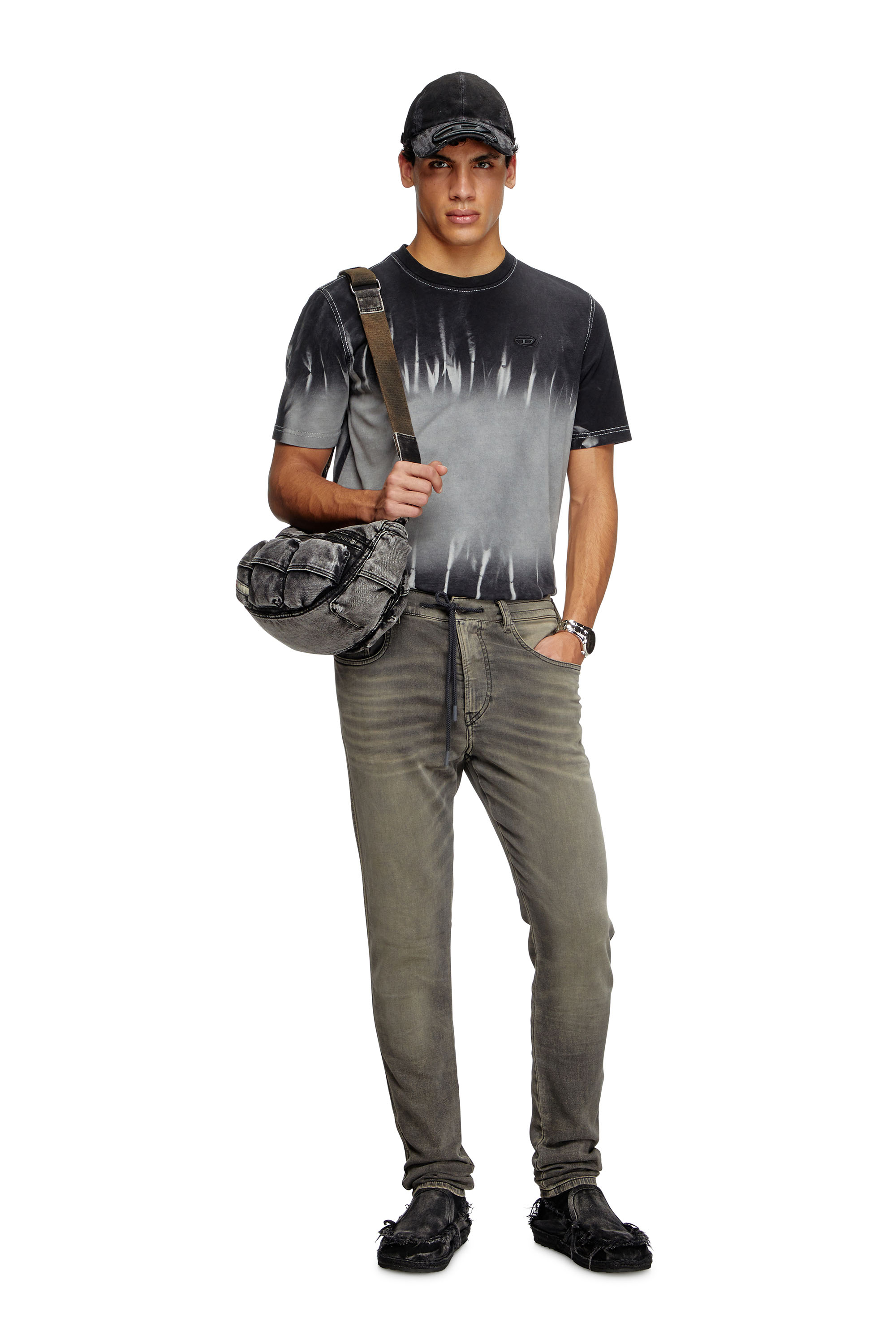 Diesel - Slim 2062 D-Strukt Joggjeans® 068PD Hombre, Gris Claro - 2